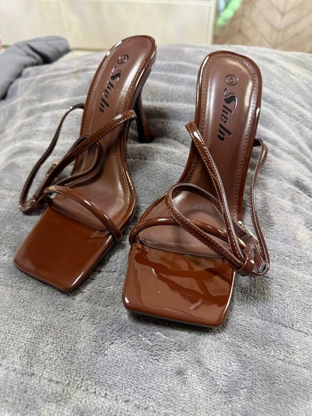Shein Wide Kitten Heels Shade "Coffee Brown"